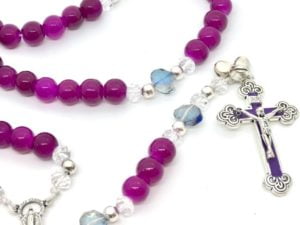 Crown of Thorns Glass Rosary