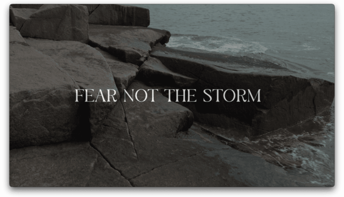 Fear Not The Storm
